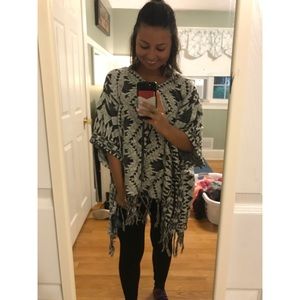 Patterned Poncho